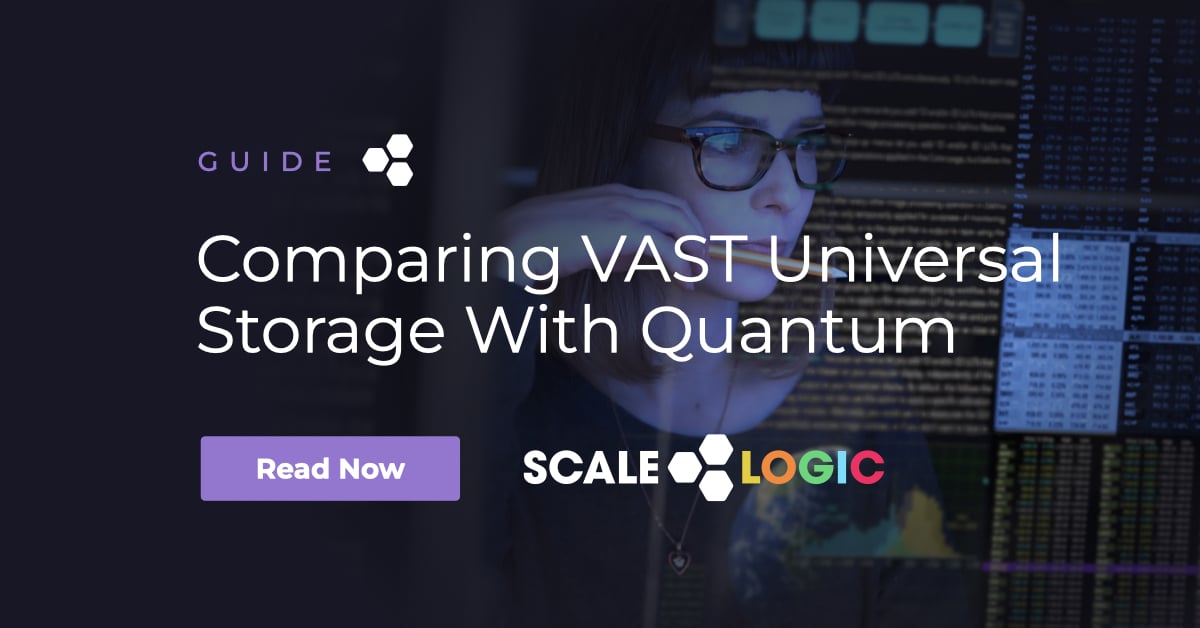 Comparing vast universal storage with quantum scale logic